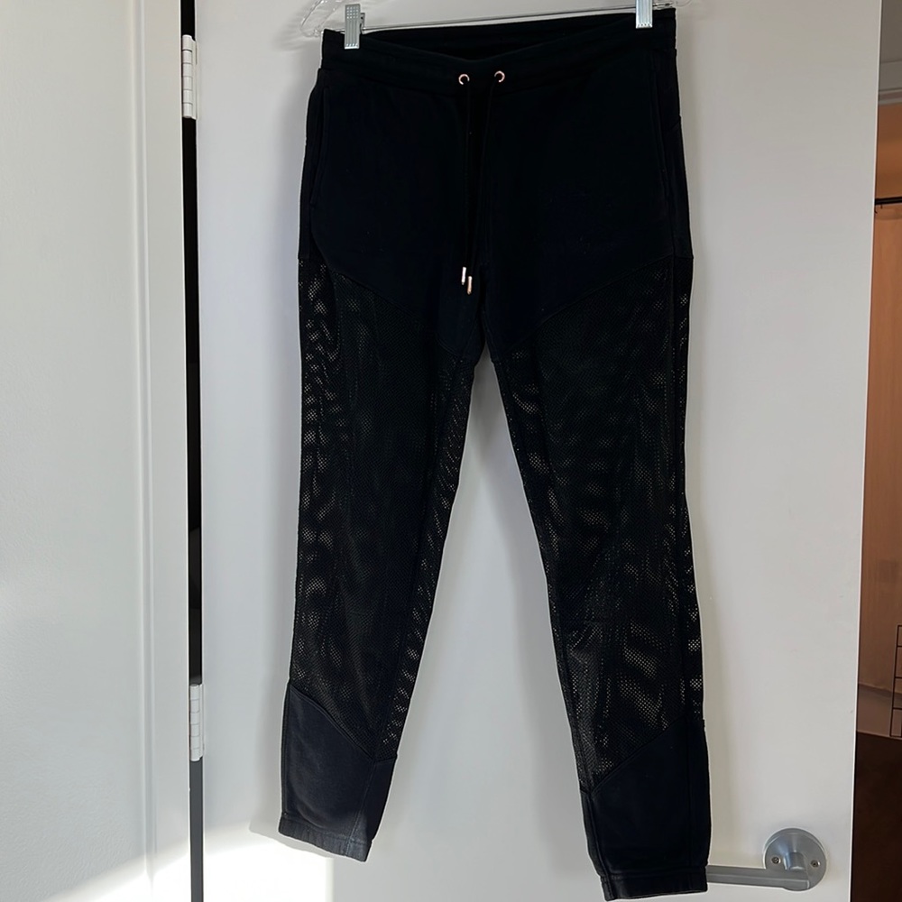Black Abercrombie mesh Jogger Sweatpants - Picture 10 of 12